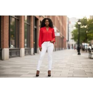 Rose & Olive Women's Red Long Sleeve Blouse